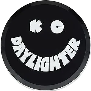 KC HiLiTES 6 Inch Hard Plastic Cover - Round - Pair - Black, White KC Daylighter Logo