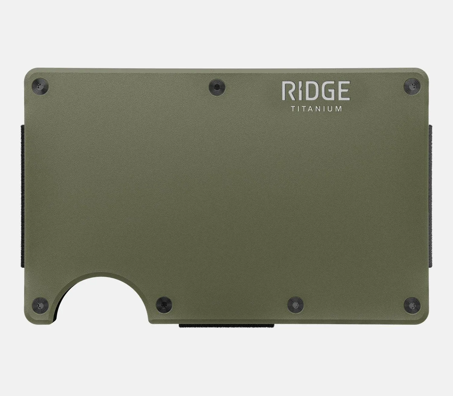 Ridge Titanium Cash Strap Wallet, Men's, Matte Olive