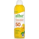 Alba Botanica Hawaiian Sunscreen, Coconut, Clear Spray, Broad Spectrum SPF 50 - 6 oz