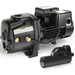 Acquaer 1HP Shallow/Deep Well Jet Pump Cast Iron Convertible Depth Up to 25ft or