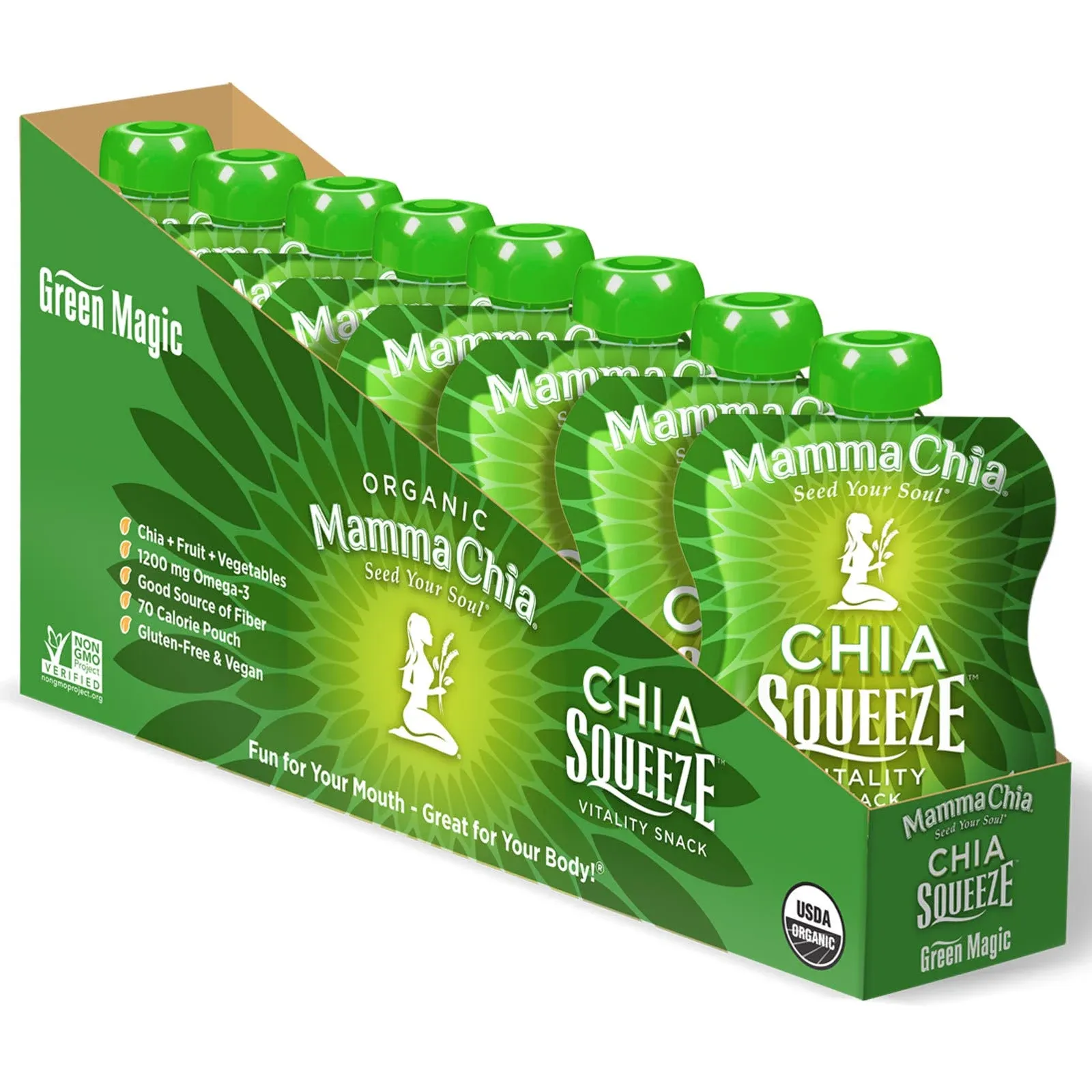 Mamma Chia Squeeze Vitality Snack Green Magic