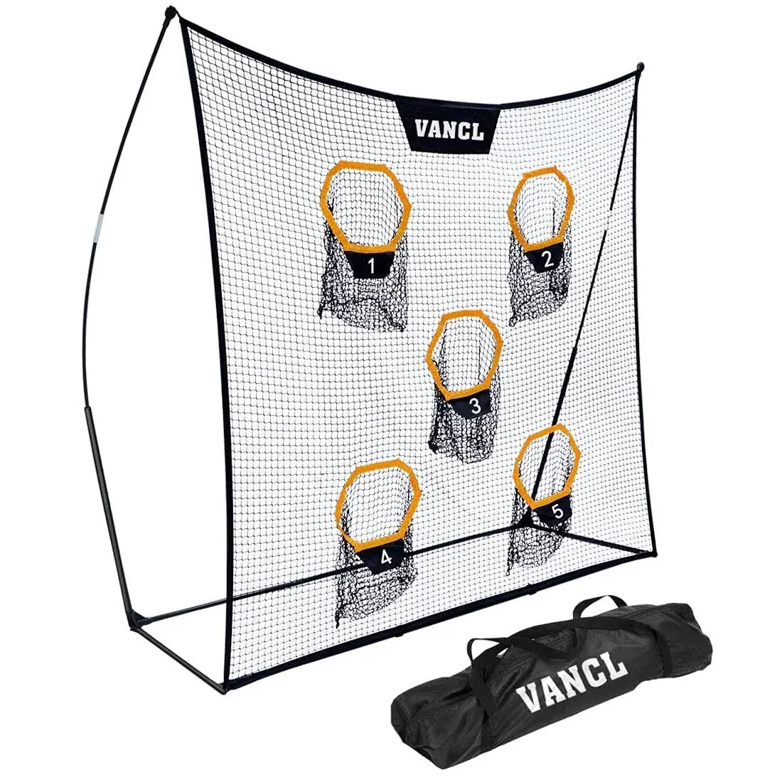 VANCL Football Training Net Portable 7X7ft Knotless Quarterback Throwing Net ...