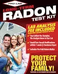 Pro-Lab Long Term Radon Test Kit -Lab Fee Included. EPA Approved - Easy to Use Long Term Radon Test - Uses Alpha Track Long Term Radon Test