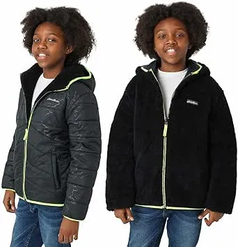 Eddie Bauer Kids Reversible Plush Hoodie Jacket