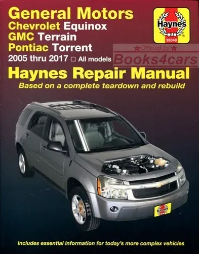 Chilton's General Motors Equinox, Terrain & Torrent 2005-17 Repair Manual