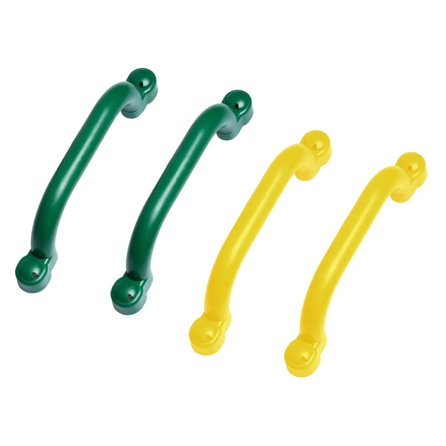 Playground Safety Handles 4 Pack Color Combination Set - 2 Green and 2 Yellow