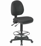 Office Star Black Deluxe Ergonomic Drafting Chair