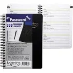 Mentor Creations My password book - 7&#034; X 5&#034; Quick search design password private