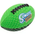 Sunlite Sports Football with Glowing Surface at Night, Waterproof, Outdoor Sports and Pool Toy, Beach Game, Neoprene,