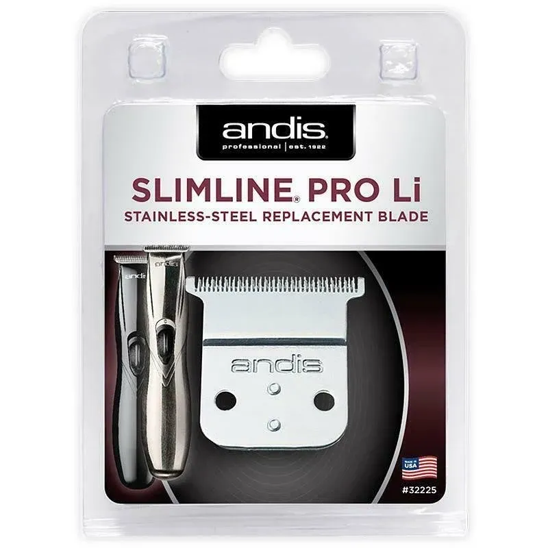 Andis 32225 Slimline Pro Li D8 Trimmer Stainless Steel Replacement Blade T-Blade