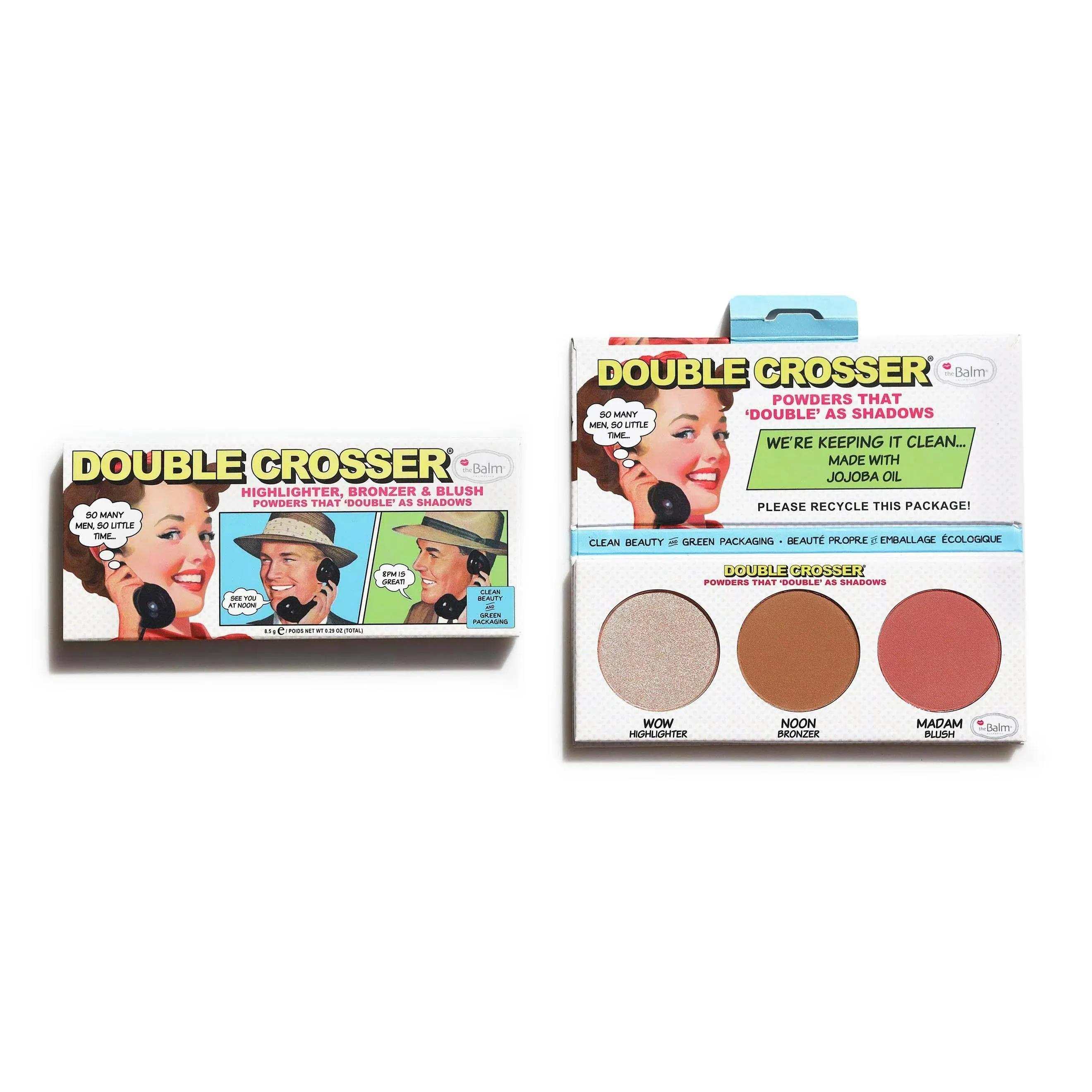 TheBalm Double Crosser (Highlighter, Bronzer & Blush) 8.5g/0.29oz | Strawberrynet UK