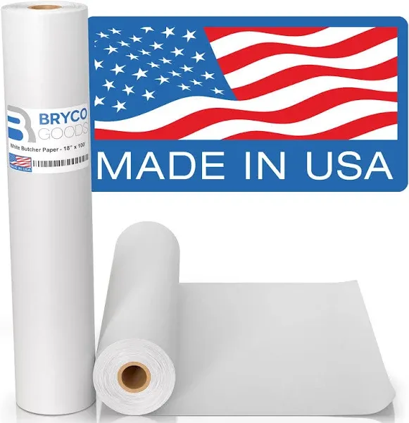 Bryco Goods White Kraft Butcher Paper Roll - Let Your Brisket Breathe 