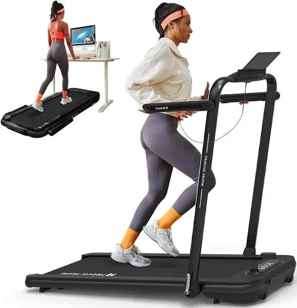 Mobvoi Home Treadmill Plus 3 in 1 Folding Treadmill Walking Pad 2.5HP Compact...