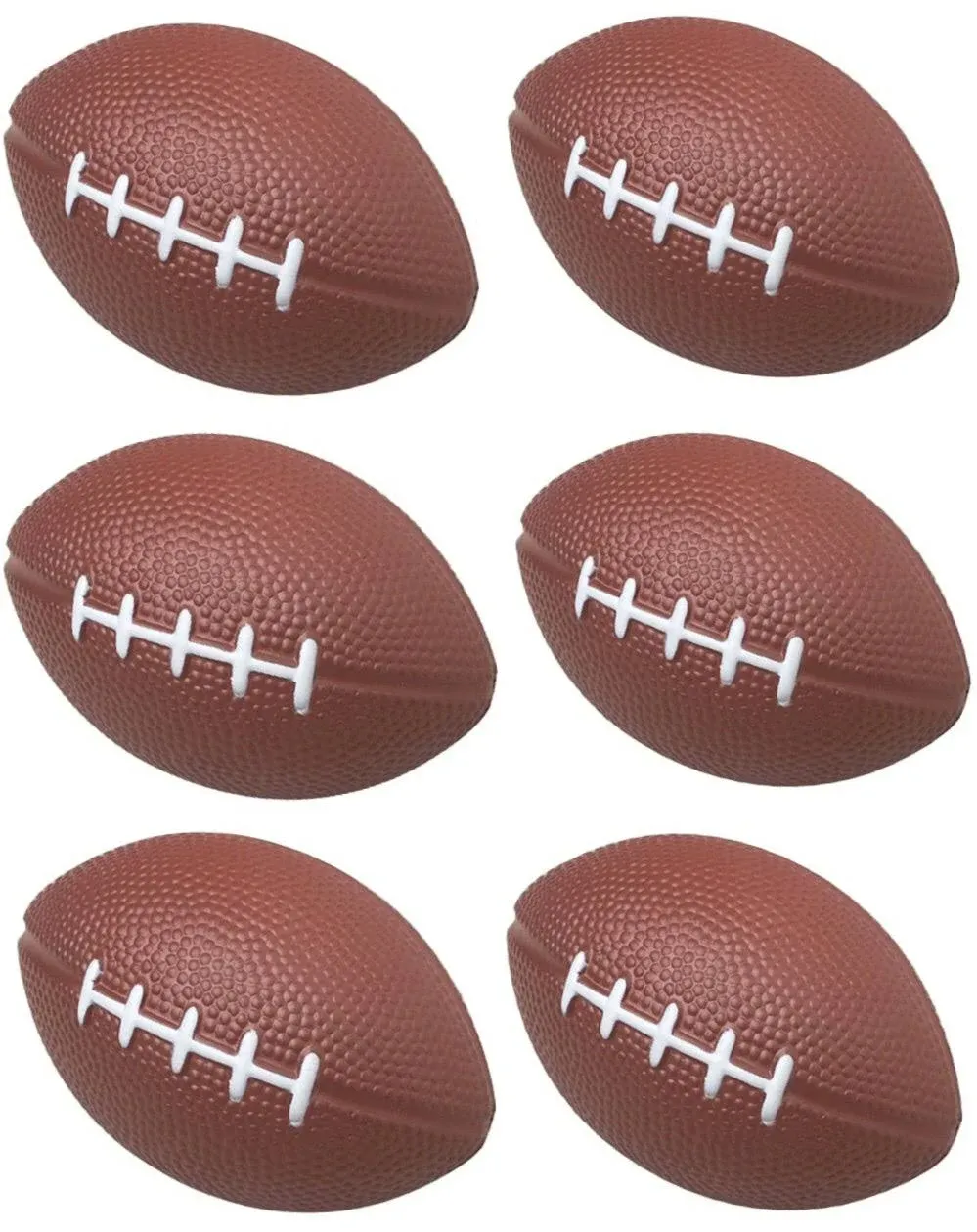 Giftexpress 1 Dozen Foam Mini Football Stress Balls, Mini Sport Balls, Superbowl ...