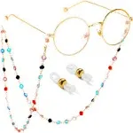 Colorful Beaded Eyeglass Chain Sunglass Holder Strap Eyeglass Necklace Chain Cord for Women