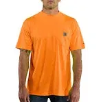 Carhartt Men's Force Color Enhanced Short-Sleeve T-Shirt - Orange