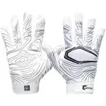 Cutters Youth Game Day Receiver Gloves, 2xs/xs, White