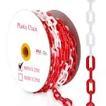 Pyle PCHN31 Security Barrier Chain Warning Hazard Caution Safety Chain Link Roll