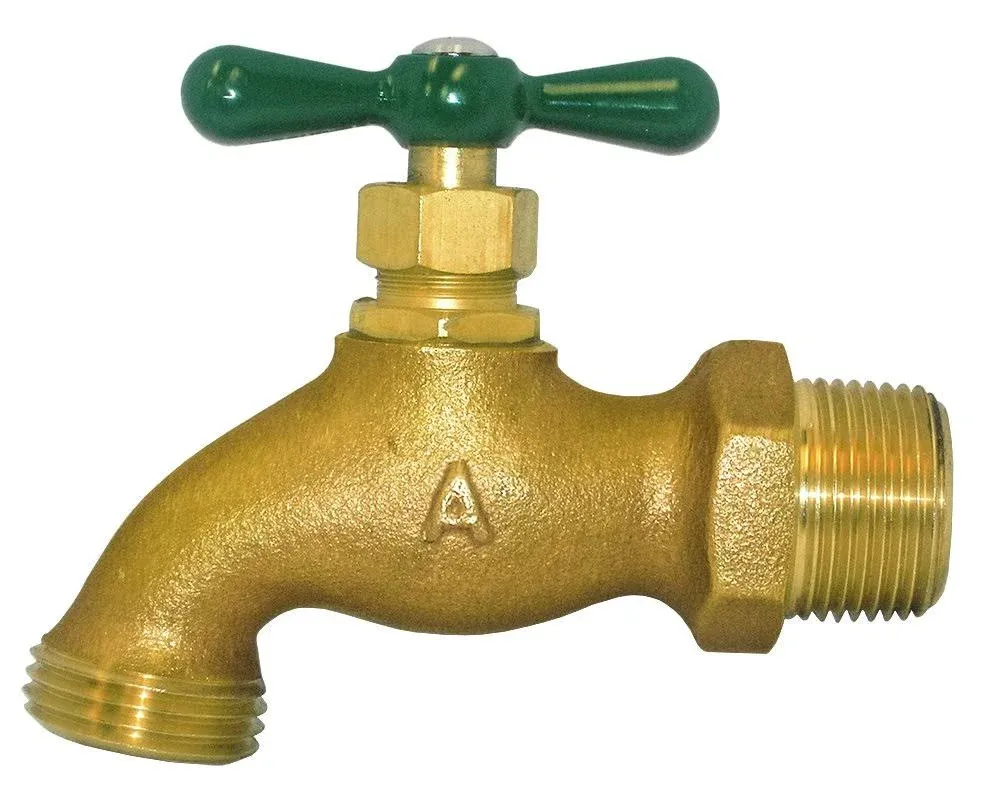 American Valve M71HD 1/2" Heavy Duty Brass Garden Hose Bibb