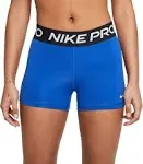 SOLD Nike Women's Pro 3" Blue Shorts - XL