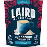 Laird Superfood Non-Dairy Original Superfood Vanilla Coconut Powder Coffee Creamer, Gluten Free, Non-GMO, Vegan, 8 oz. Bag, Pack of 1