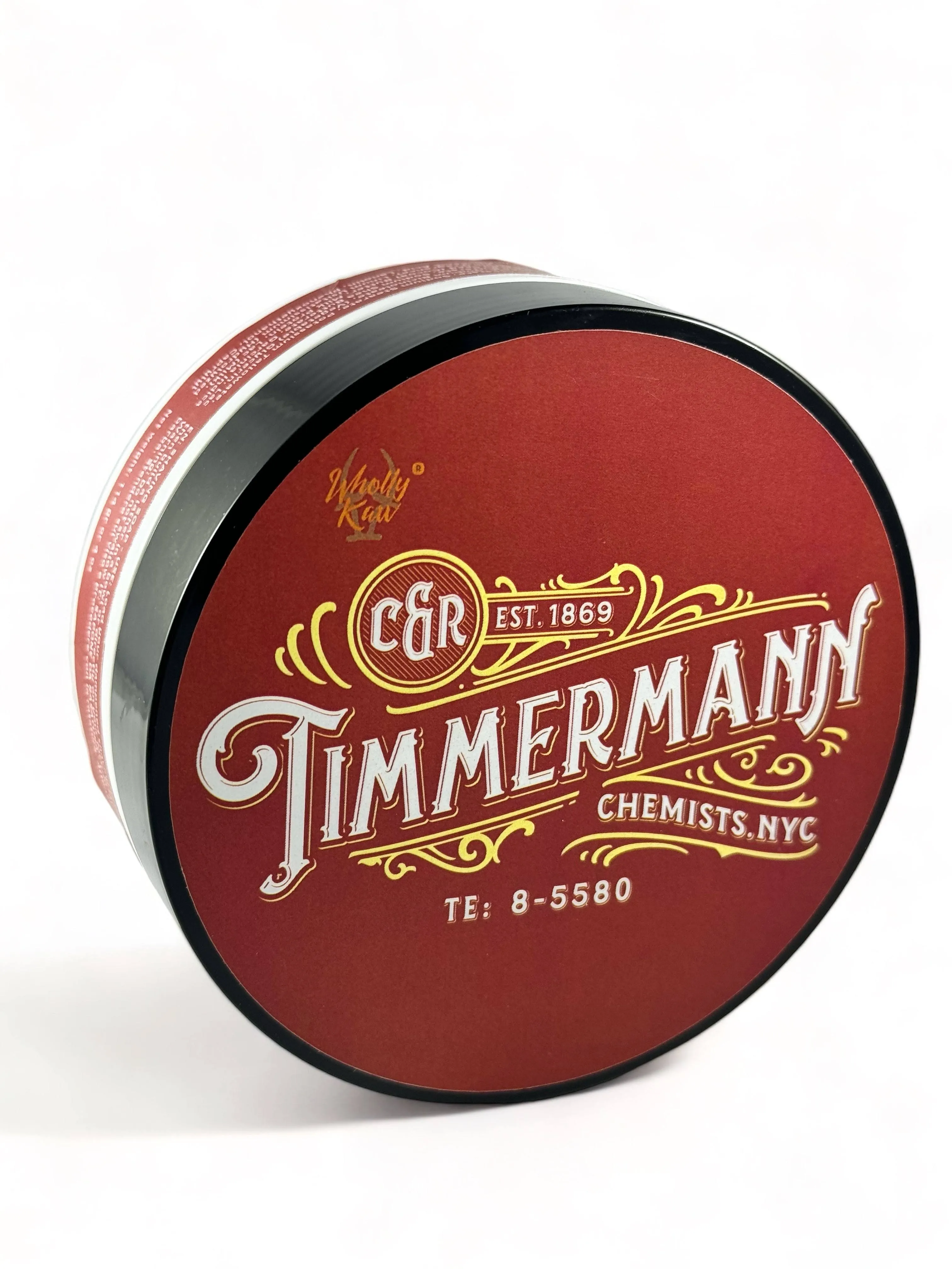 Timmermann Red Label 1869 Tallow Shaving Soap. Enriched with Donkey Milk, Water Buffalo Milk, Whey Proteins, Omega 3, Omega 6, Hops Extract. Rum, Vanilla, Tobacco, Cinnamon, Woody and Powdery notes.