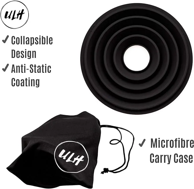 Original ULHgo Ultimate Lens Hood - Camera Lens Anti Reflection Lens Hood -Lens Skirt Antireflection - DSLR Rubber Lens Hoods - Fits 49mm to 82mm Lens Filter Thread - from Kickstarter