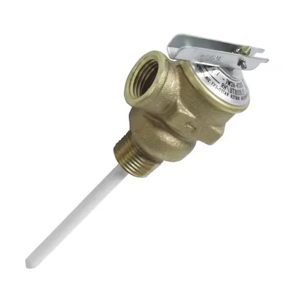 Camco Temperature and Pressure Valve - 1/2 in. with 4 in. Probe, 150 PSI Bilingual 10423