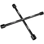 EPAuto 14&#034; Heavy Duty Universal Lug Wrench, 4-Way Cross Wrench, Black