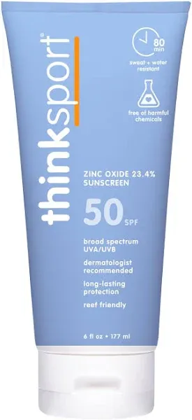 Thinksport Mineral Sunscreen Lotion SPF 50+