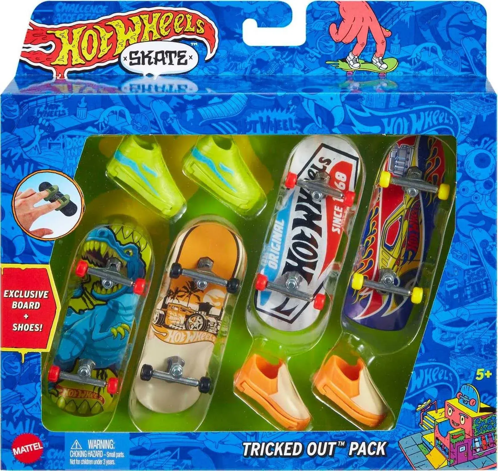 Hot Wheels Skate Fingerboard 4 Pack