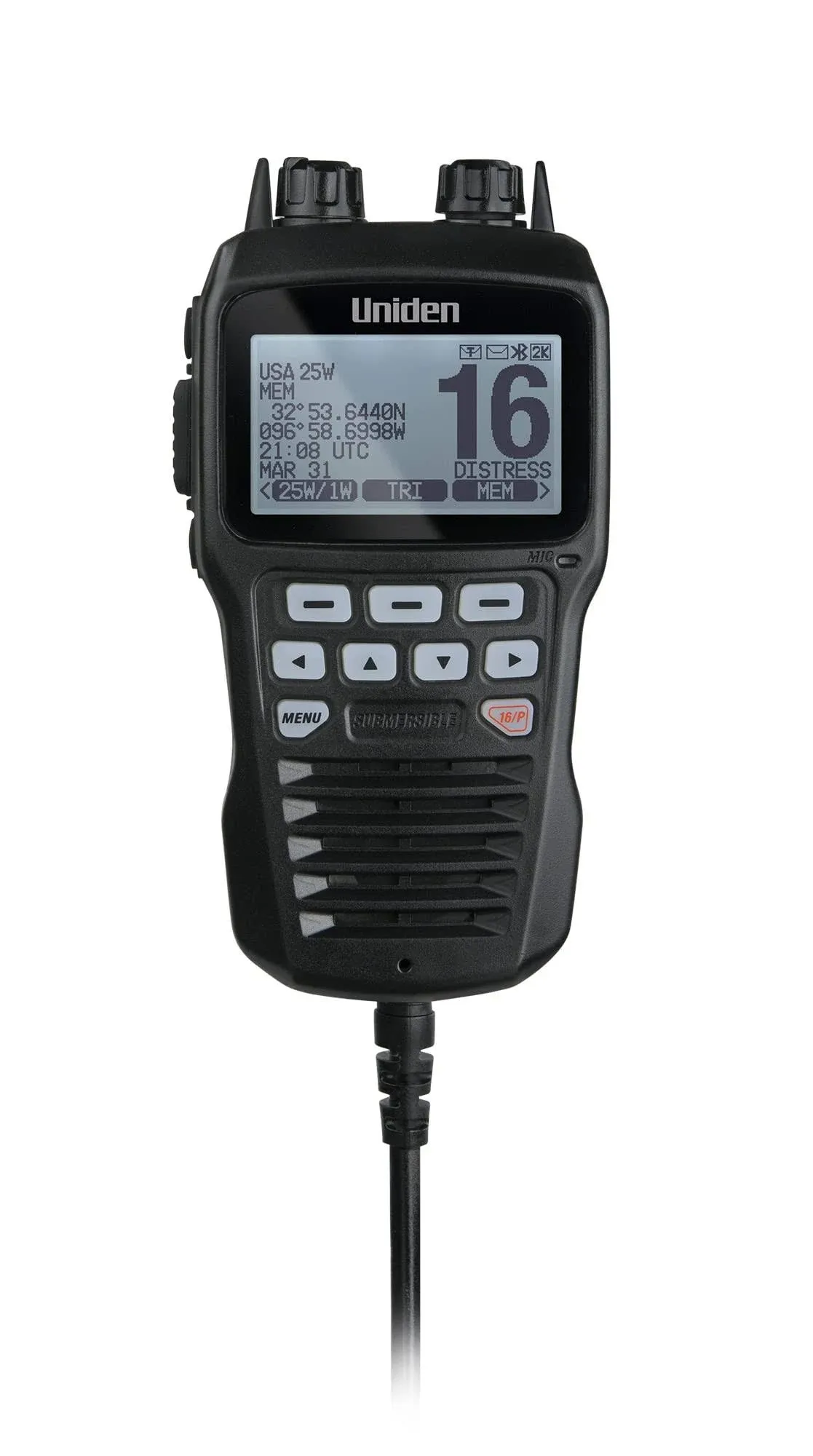 Uniden - Remote Mic f/UM725 VHF Radios - Black