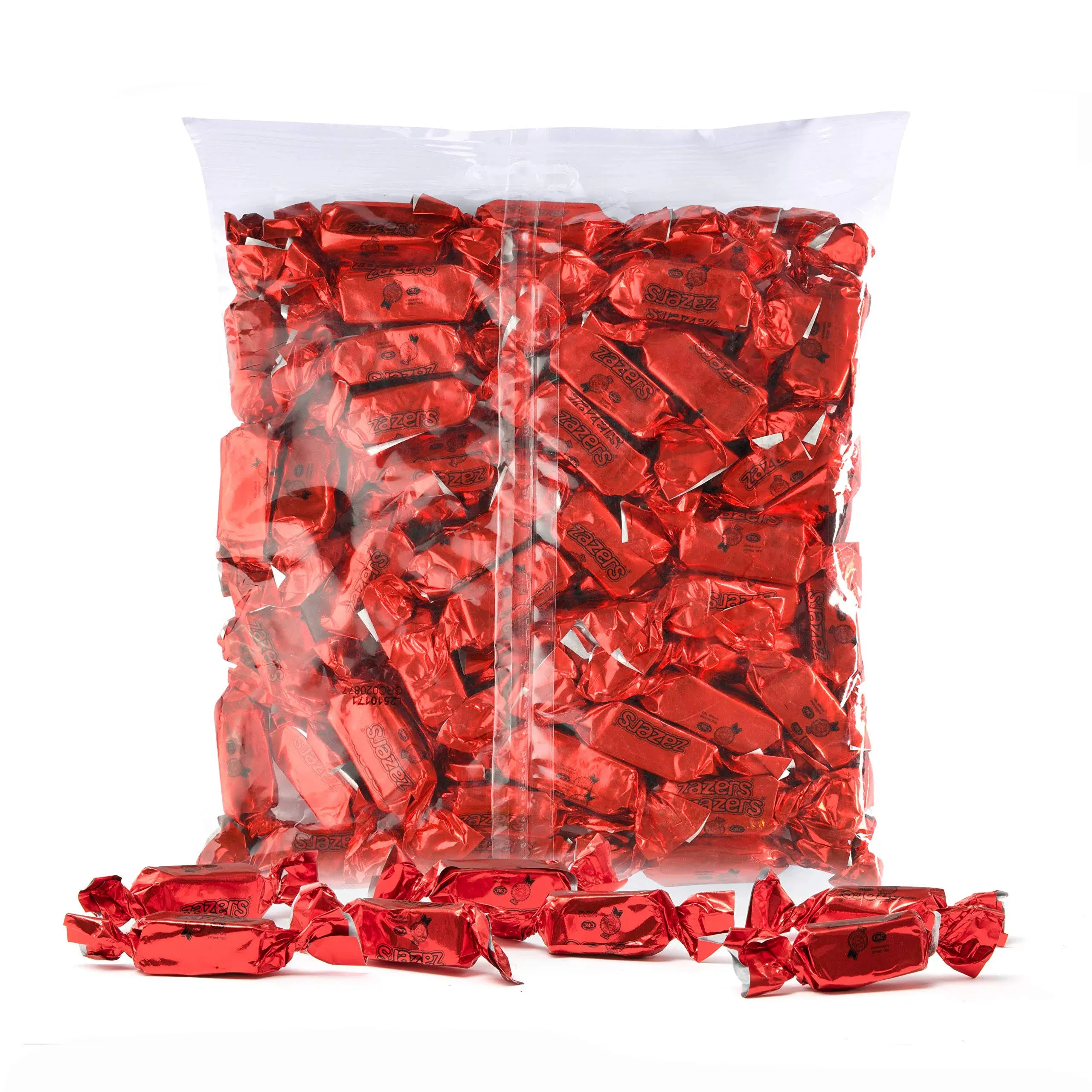 Oppenheimer USA Red Foils Chewy Taffy Candy, 1-Pound Bag of Red Color Themed ...