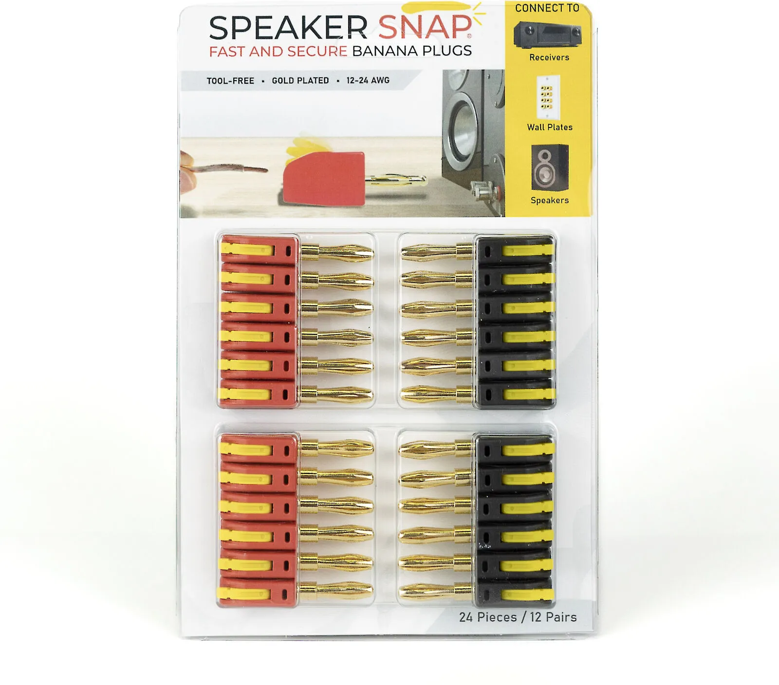 Speaker Snap Banana Plugs