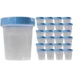 25 Vakly 4oz Specimen Cups with Screw On Lids