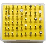 Oudtinx 50-Piece 1/8-Inch Diamond Coated Rotary Burrs Set