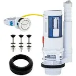 Zone Universal Dual Flush Valve, Push Button, Converter Kit, Replacement, Water-Saving, UPC & cUPC Listed Toilet Repair Kit, for RT107024