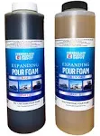 4 Lb. Density Expanding Pour Foam, 2 Part Polyurethane Closed Cell Liquid Foam for Boat and Dock Flotation, Soundproofing, Filling Voids, and Insulation (Quart Kit)