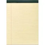 Roaring Spring Paper Products Recycled Legal Pad, 8.5" x 11.75", 40 Sheets/Pad, Canary (74712)