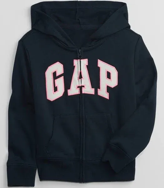 GAP Baby Boys' Playtime Favorites Logo Full Zip Hoodie Hooded Sweatshirt