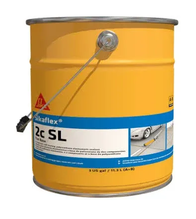 Sikaflex-2C SL Polyurethane Elastomeric Sealant Kit Limestone 3 Gallon