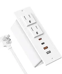 Jgstkcity 30W USB C Recessed Power Strip