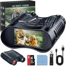 4K Night Vision Goggles, Infrared Night Vision Binoculars