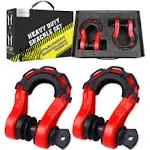 D Ring Shackles Heavy Duty(2 Pack) 68,000 Lbs Capacity, Stronger than 3/4&#034; D Sha