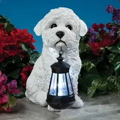 Bits and Pieces Boston Terrier Solar Lantern