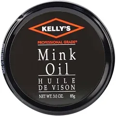 Kelly's Mink Oil for Leather Boots (3 oz) - Professional Grade Leather Cleaner & Conditioner - Waterproof, Preserve, Soften All Smooth Leathercraft, Jacket, Couch, Shoe, Purse - Prevent Salt Damage