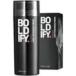 BOLDIFY Hair Fibers (28g) Fill In Fine and Thinning Hair for an Instantly Thicker & Fuller Look - Best Value & Superior Formula -14 Shades for Women & Men - GREY