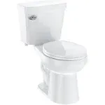 Two-Piece Toilet with Toilet Seat and Wax Ring