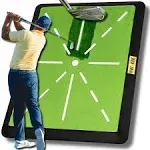 Premium Golf Hitting Mat &amp; Golf Swing Trainer - Swing Training Aid Detection Fee