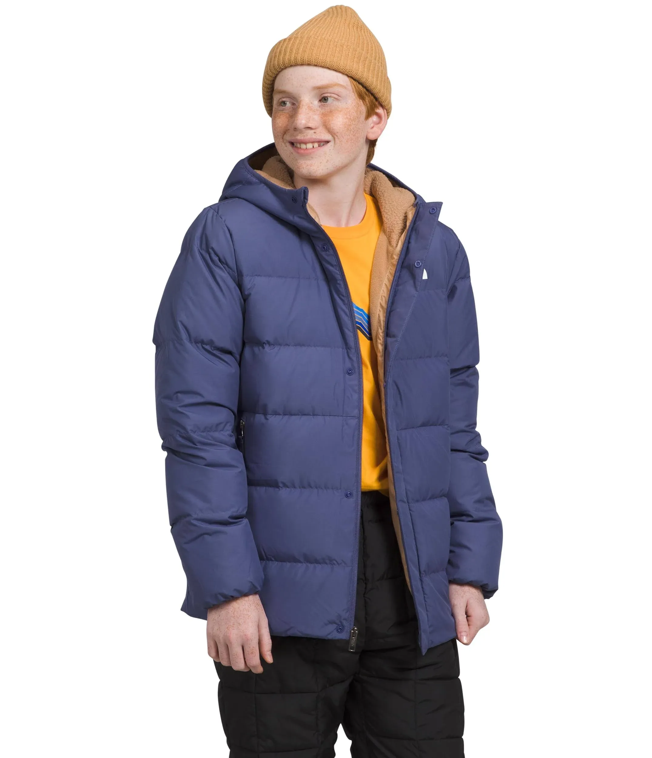 THE NORTH FACE Boys&#039; North Down Fleece-Lined Parka, Cave Blue, XX-Large - USED